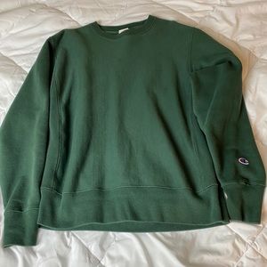 Champion green medium crewneck. Used - good.